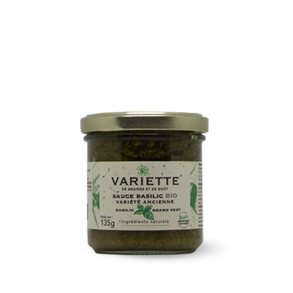 Sauce basilic Bio variété Grand Vert