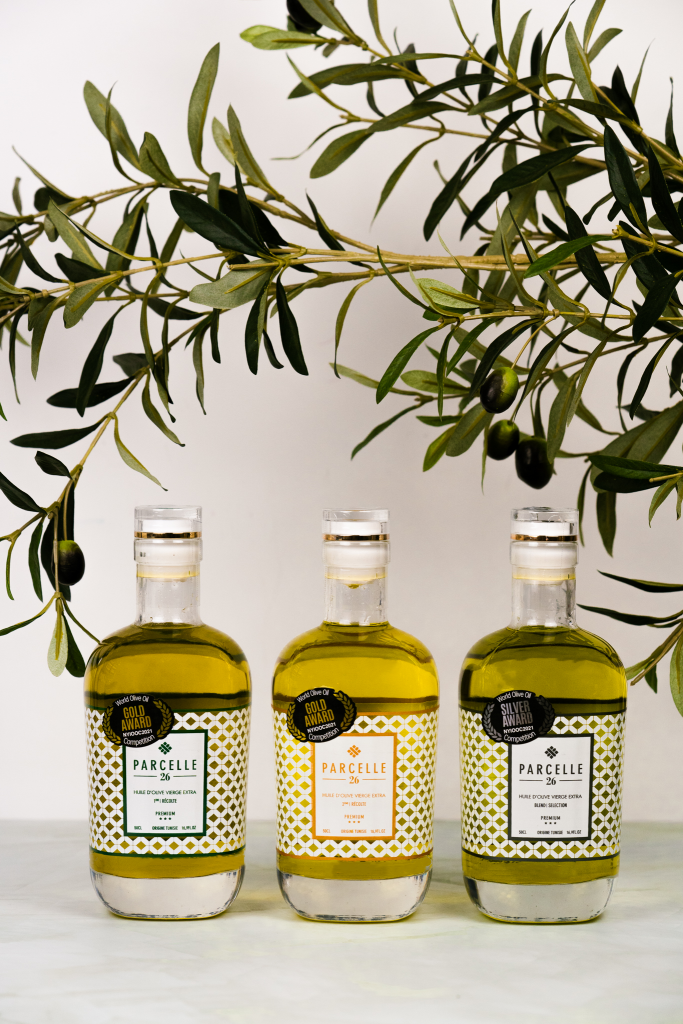 La gamme d'huiles d'olives parcelle 26